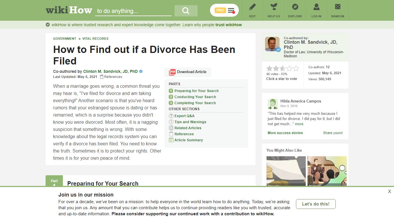 How to Find out if a Divorce Has Been Filed: 15 Steps - wikiHow